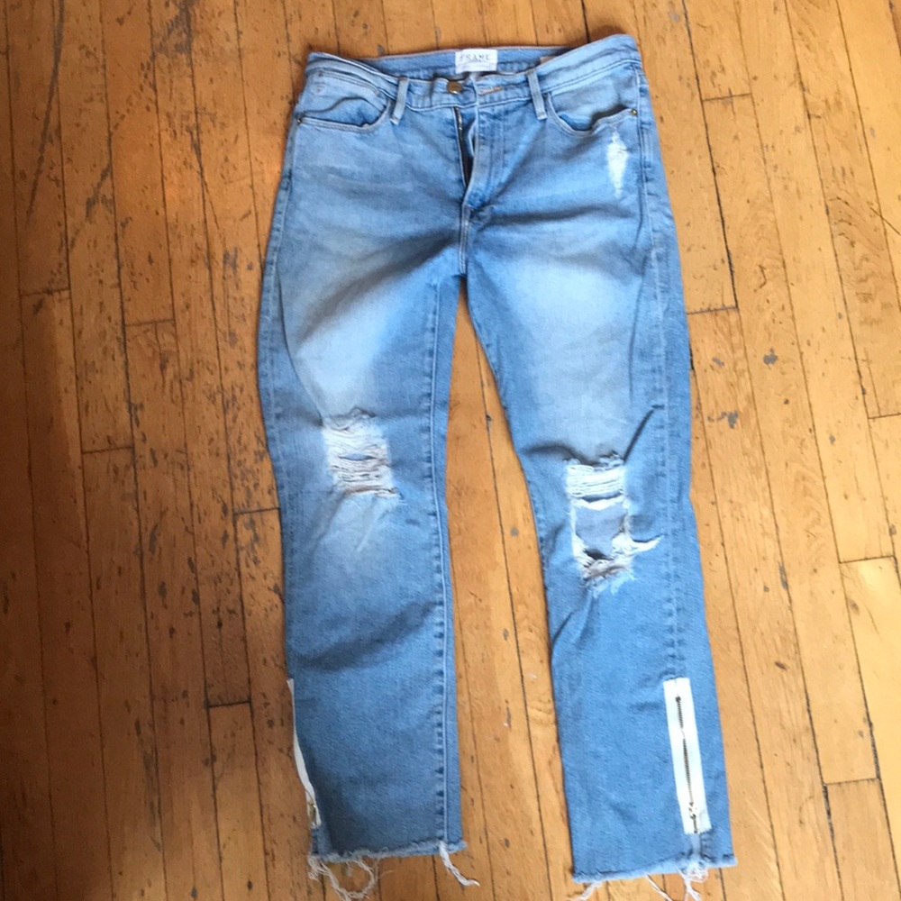 Frame ripped jeans